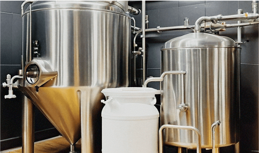 Clean-in-place sanitation system icon utilizing ozone technology for food safety compliance