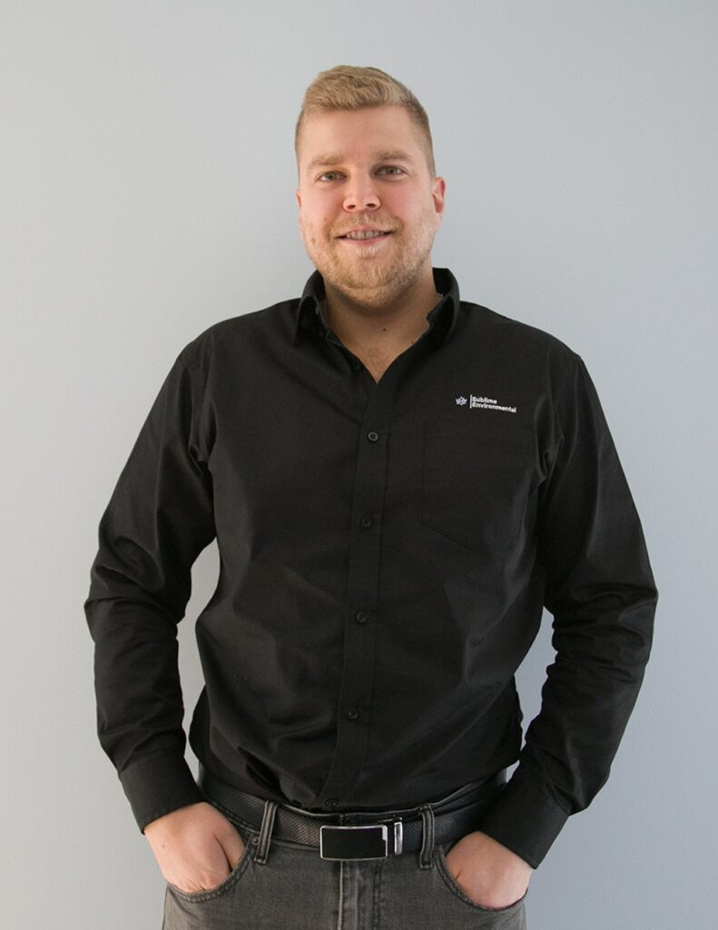 Professional headshots of Sublime Environmental water treatment specialists, including engineers, technicians, and operations staff
