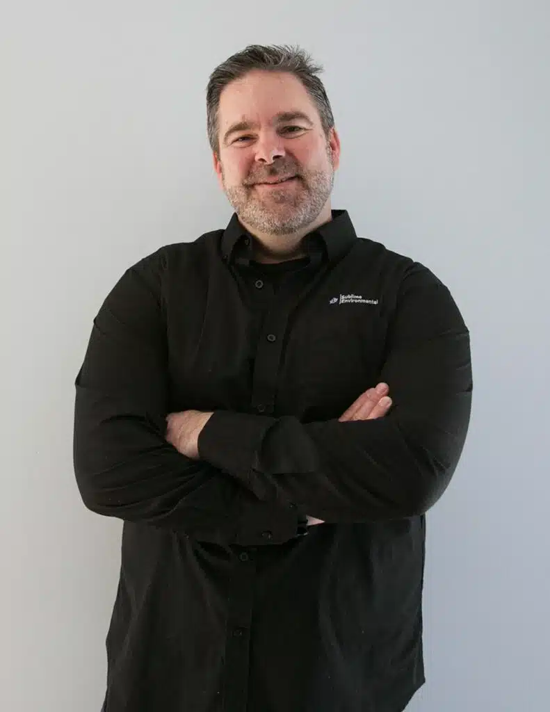 Professional headshots of Sublime Environmental water treatment specialists, including engineers, technicians, and operations staff
