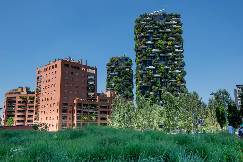 Vertical forest ecological residential buildings using Sublime Environmental sustainable water management systems for urban development